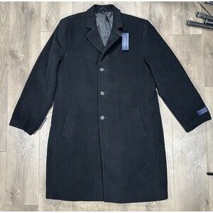 Men's Black Trench Coat